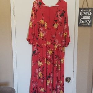 Floral knit dress